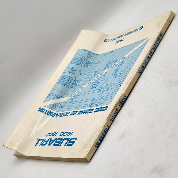 Subaru 1600 1800 Wiring Diagram Troubleshooting Manual 1984 Fuji Heavy Ind - Picture 3 of 4